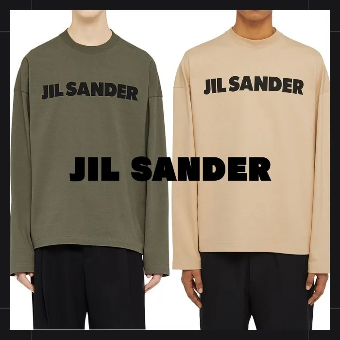 Jil Sander  |Crew Neck Pullovers Unisex Street Style Long Sleeves Plain