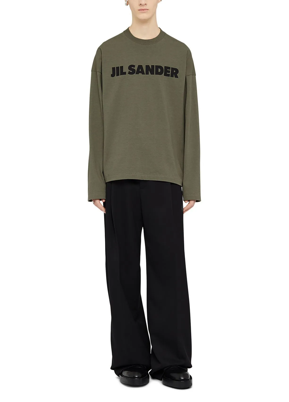 Jil Sander  |Crew Neck Pullovers Unisex Street Style Long Sleeves Plain