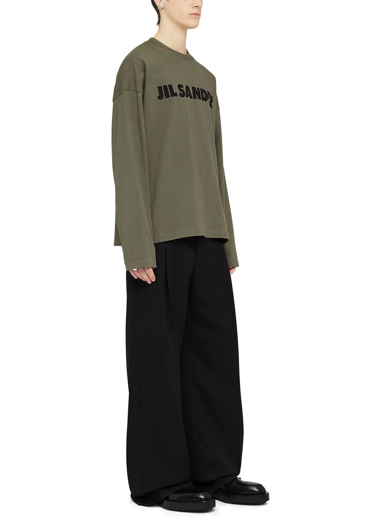 Jil Sander  |Crew Neck Pullovers Unisex Street Style Long Sleeves Plain