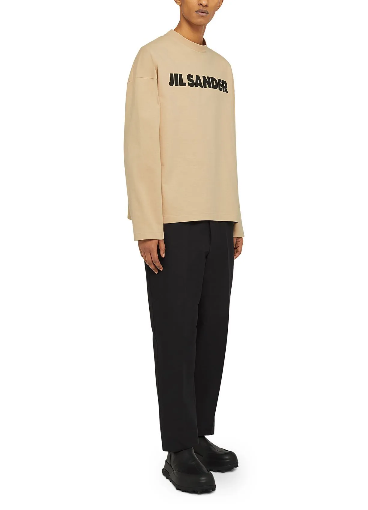 Jil Sander  |Crew Neck Pullovers Unisex Street Style Long Sleeves Plain