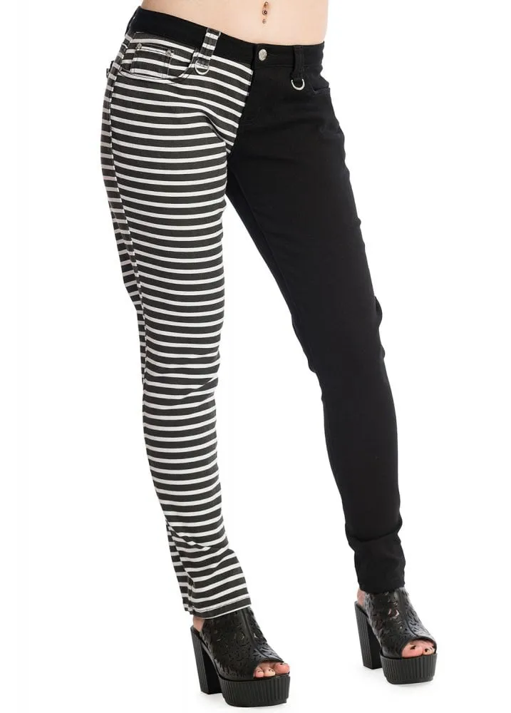 Kane Trousers w/ Black & White Stripes