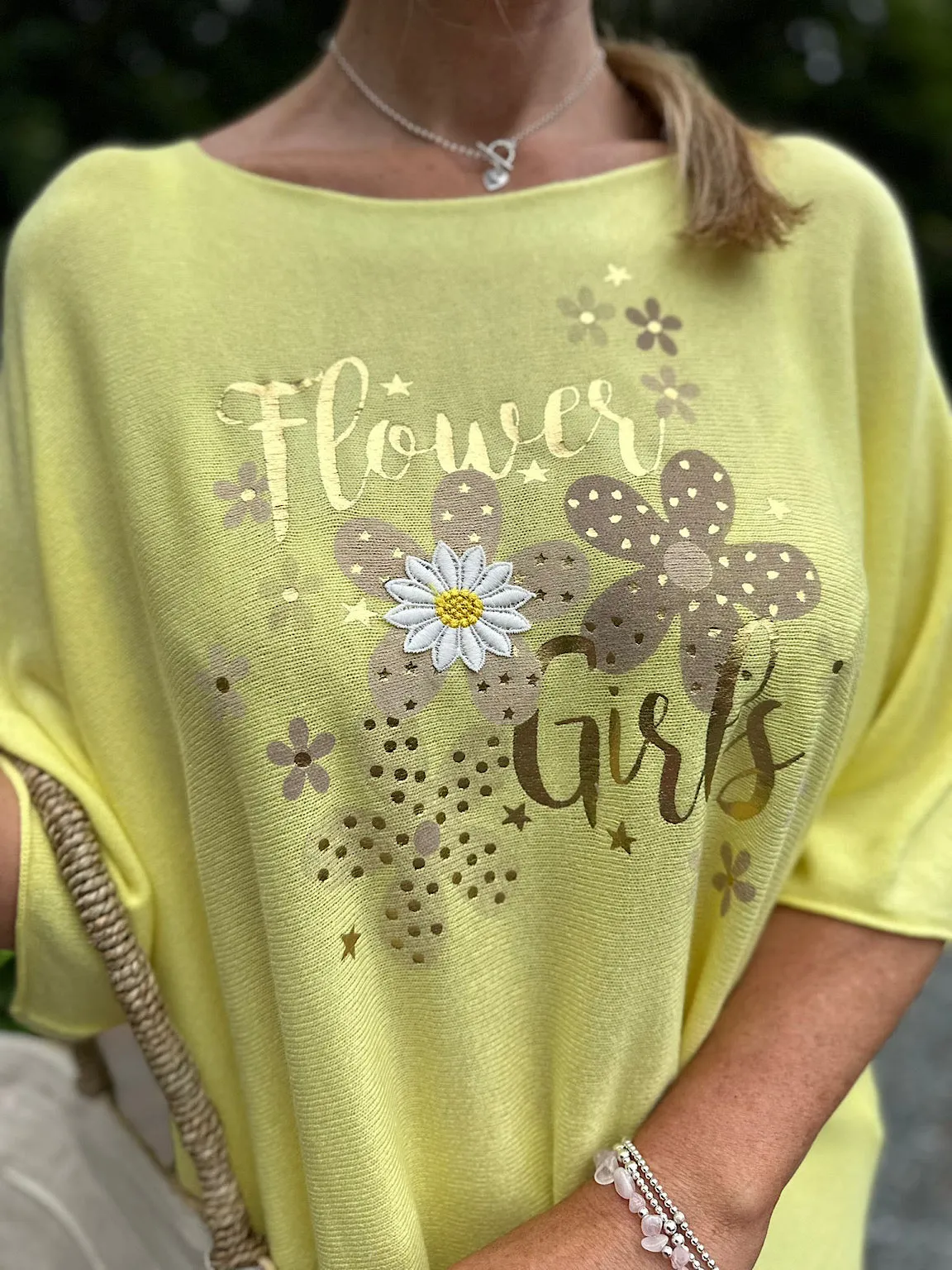 Lemon Flower Girls Fine Knit Skye