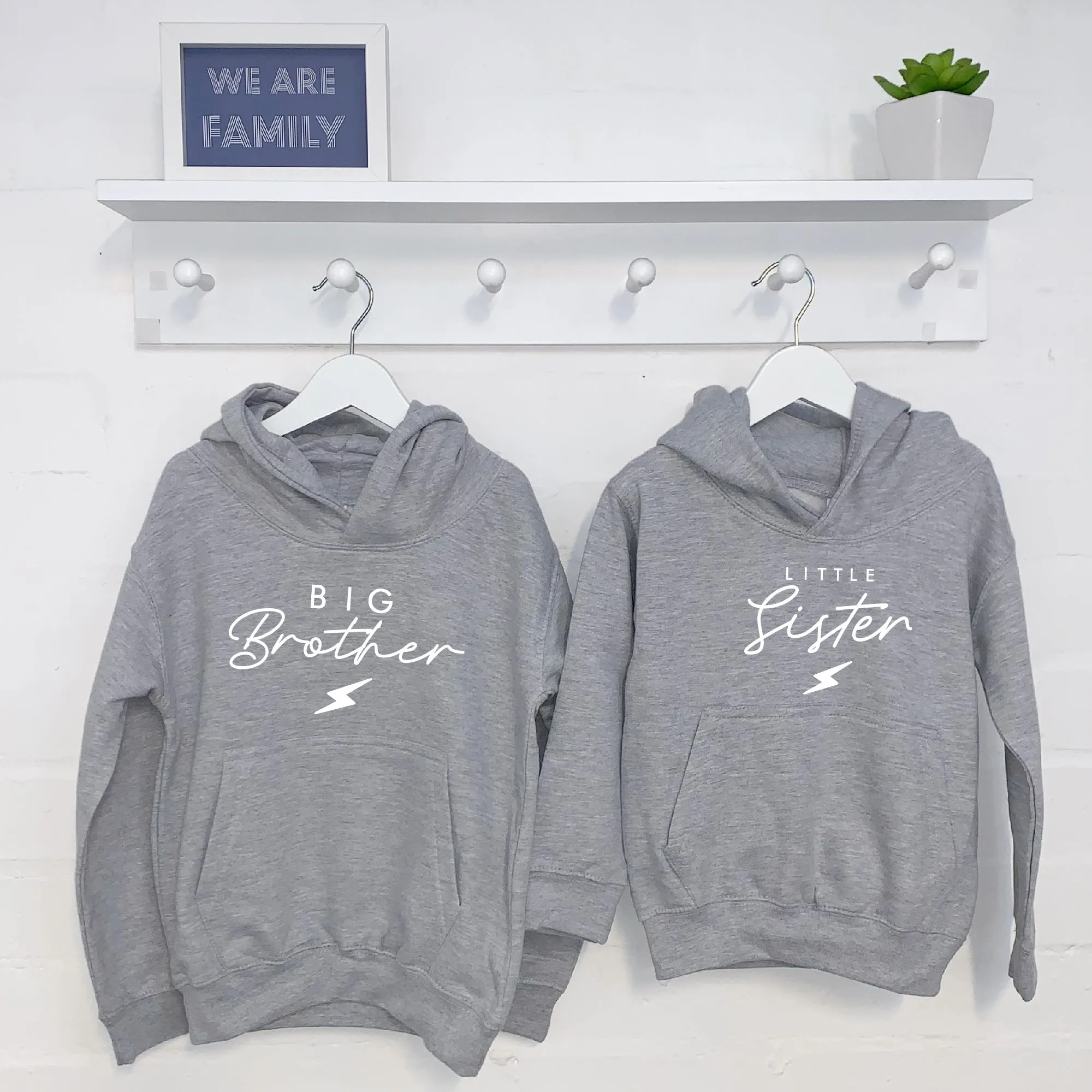 Lightning Bolt Brothers And Sisters Hoodie Set