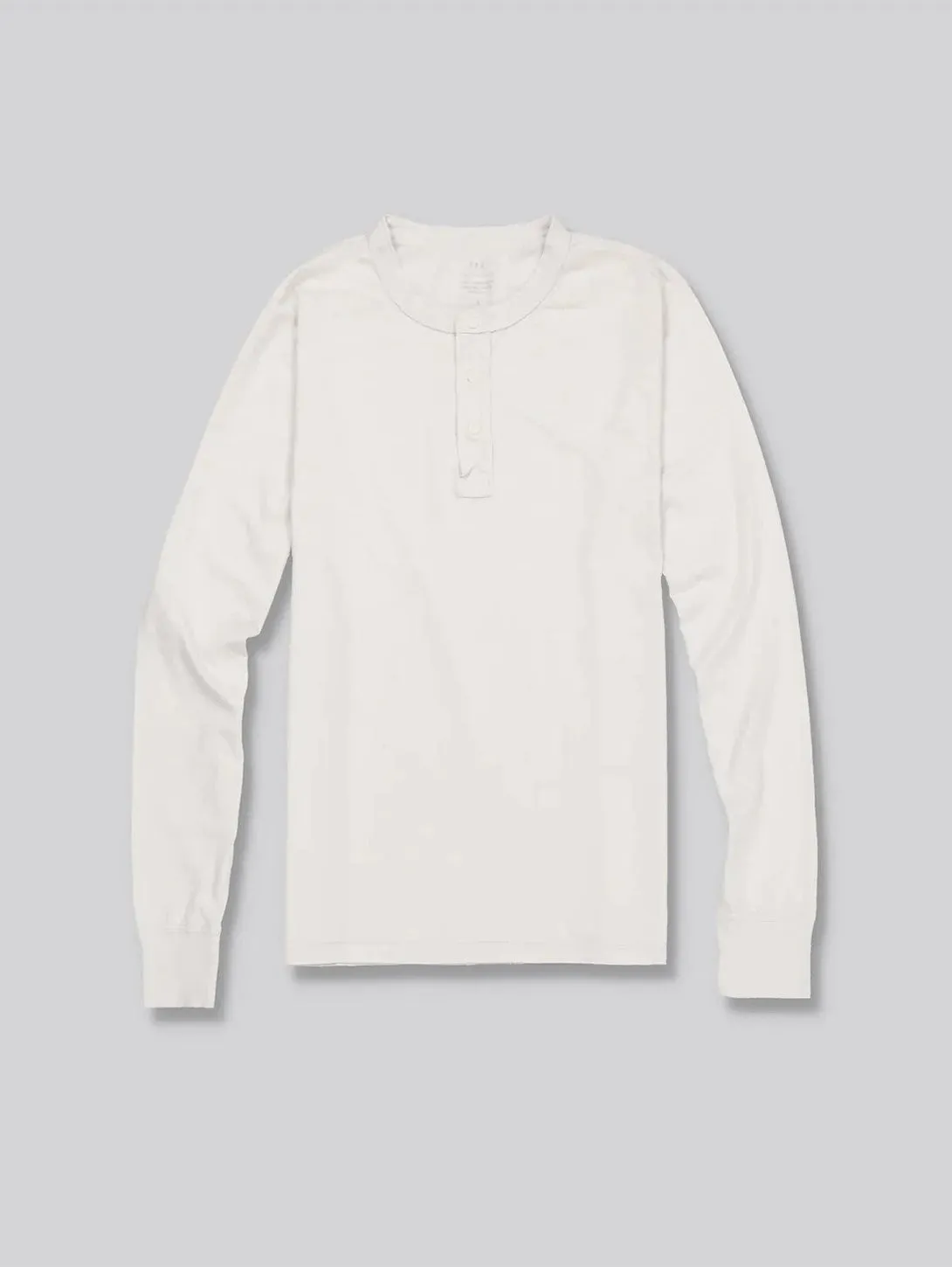 Long Sleeve Jersey Henley - Ash