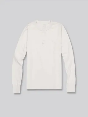 Long Sleeve Jersey Henley - Ash