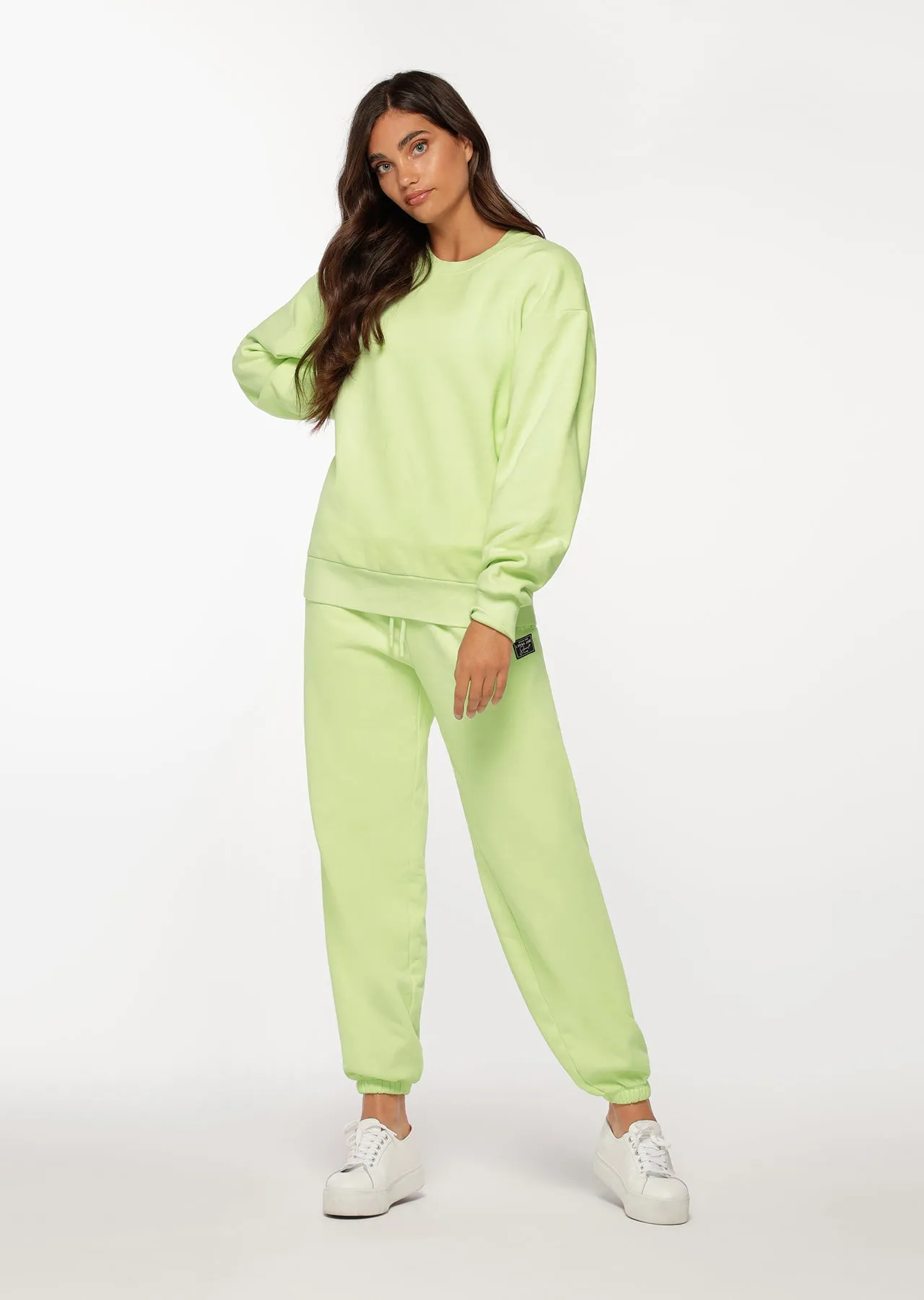 Lorna Jane Fire Line Sweater in Soft Lime