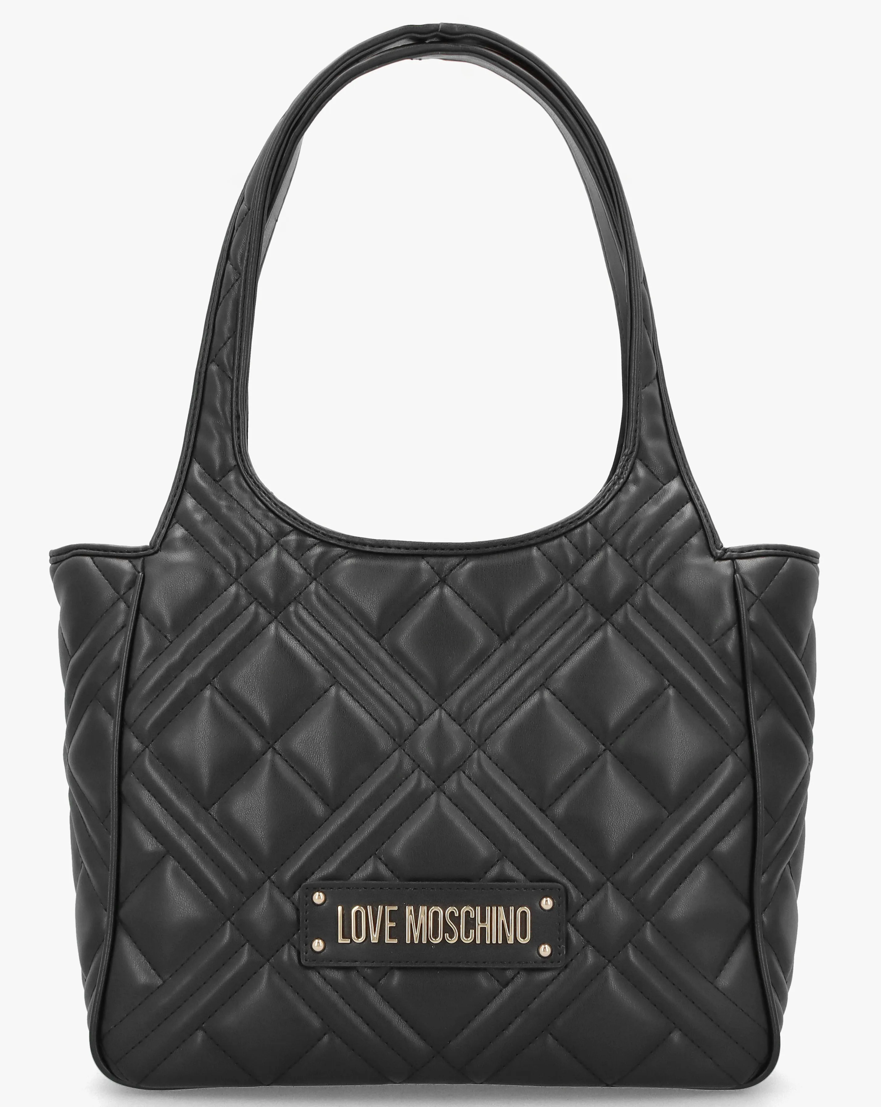 Love Moschino Quilted Black Tote Bag | Simply Be