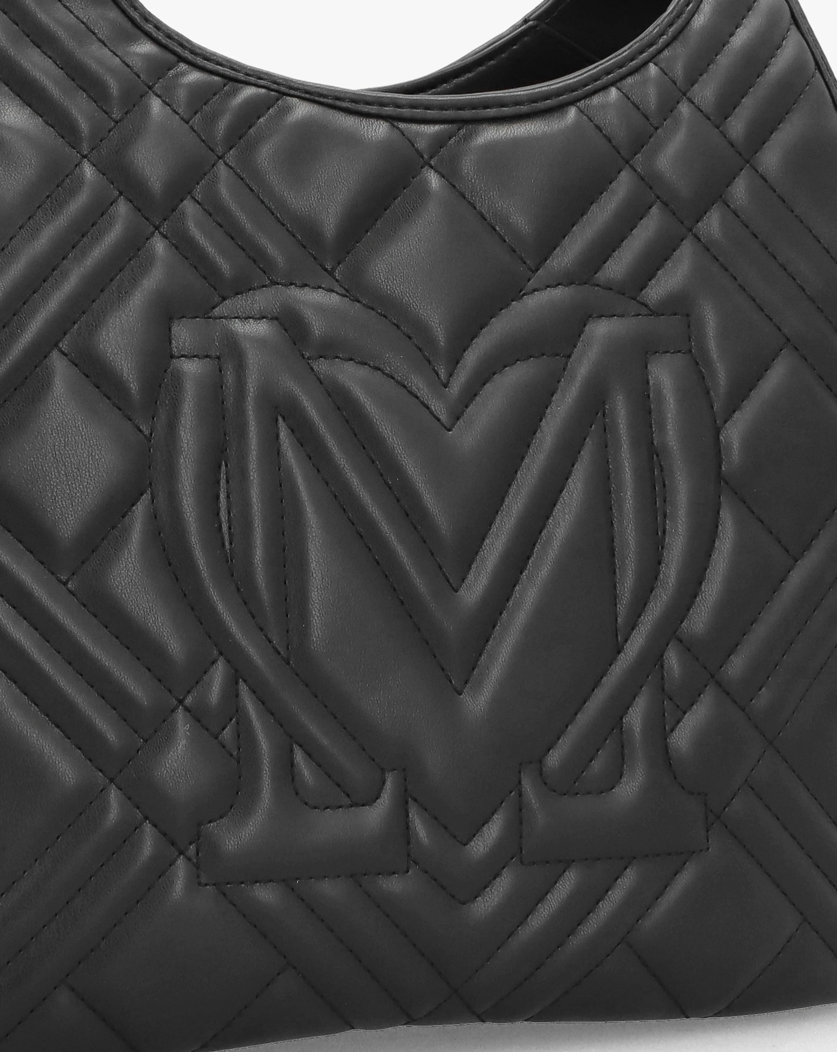 Love Moschino Quilted Black Tote Bag | Simply Be