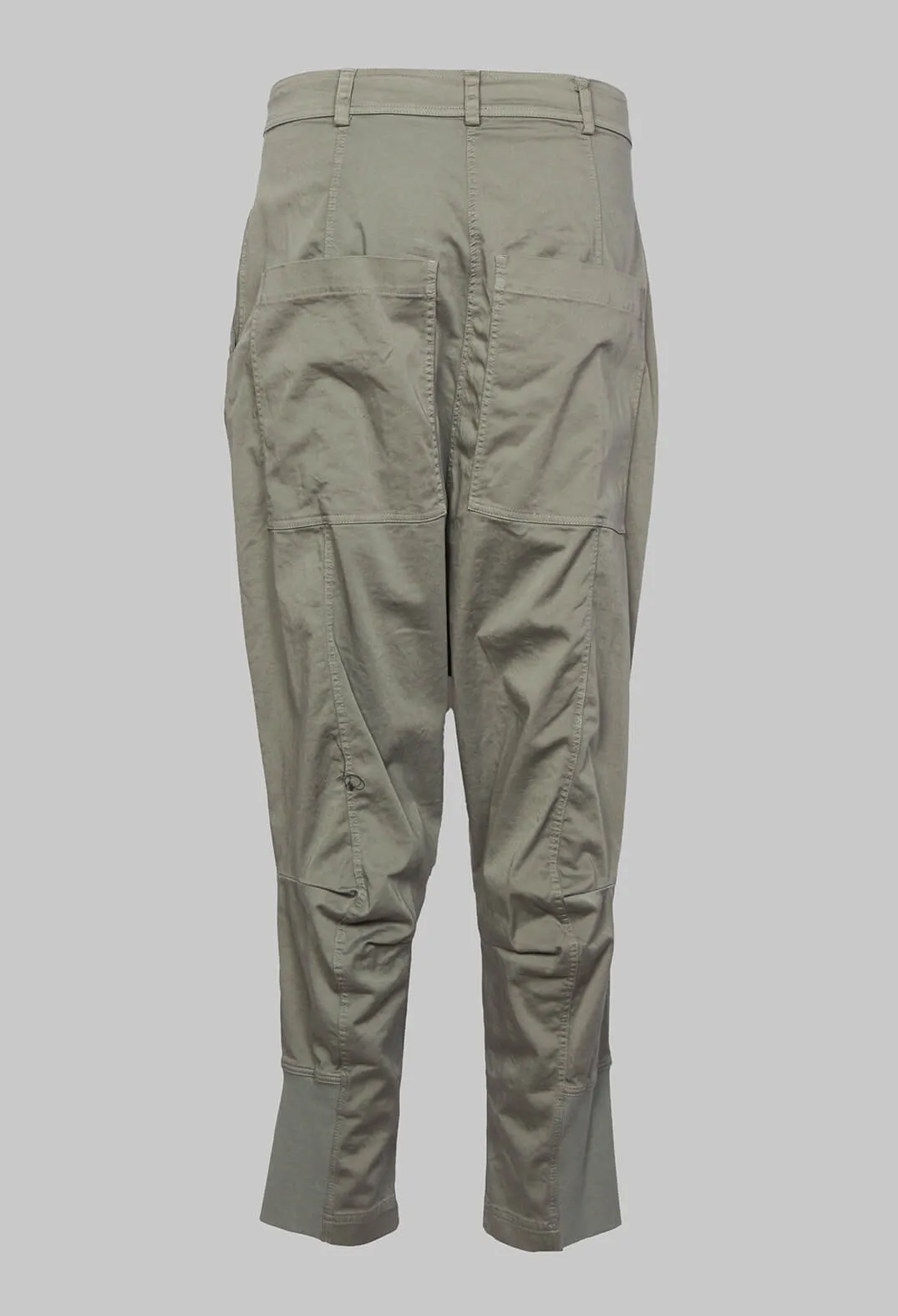 Low Drop Crotch Trousers in Grey