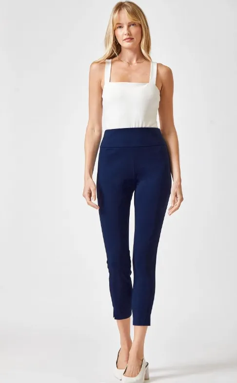 Magic High Waisted Skinny Crop Pant - Navy