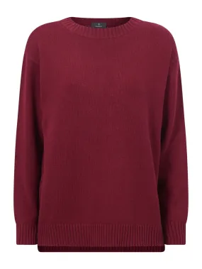 Maglia girocollo in filato Nice Wool  - Tibetan Red