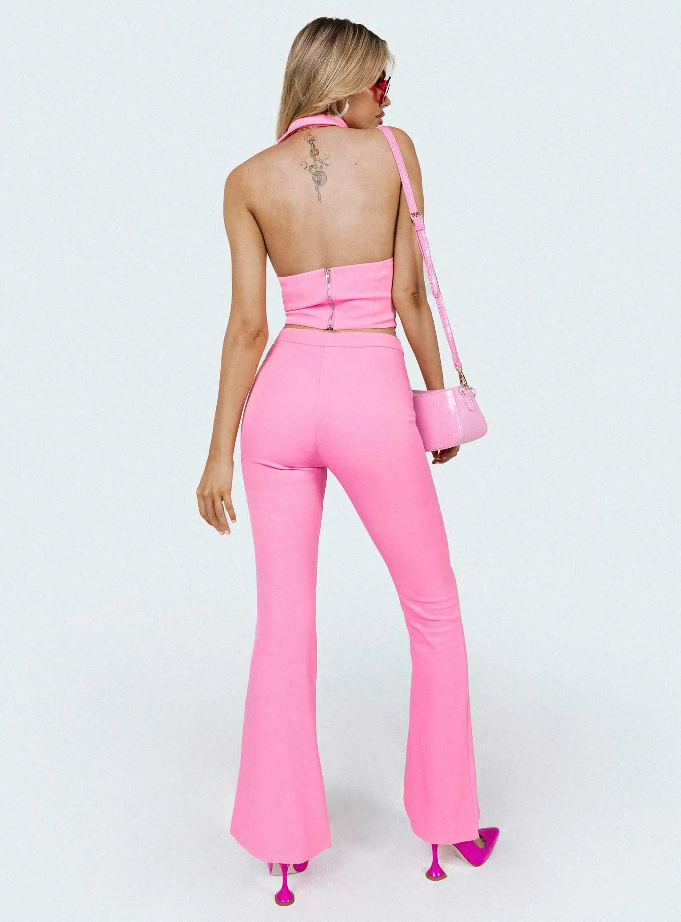 Marcia Flare Pant Pink