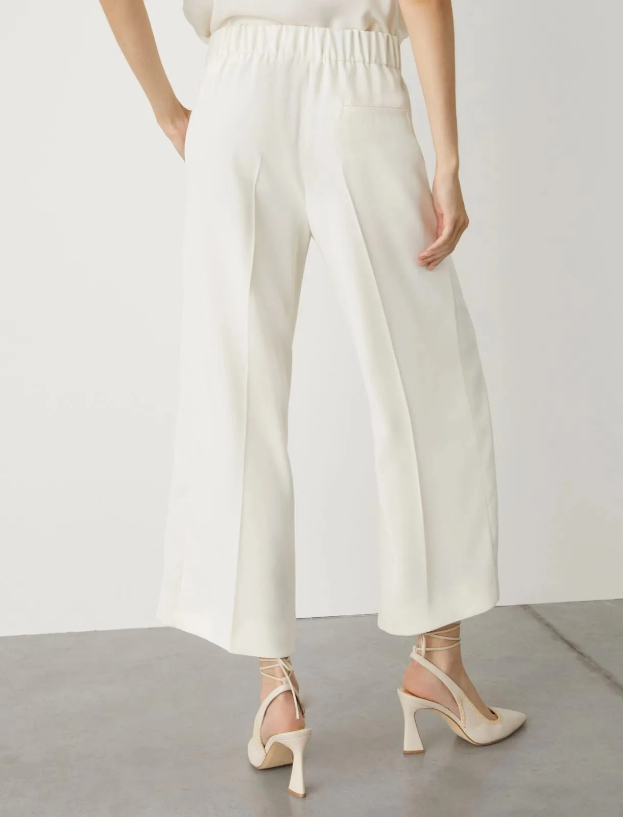 Marella Grace Trouser in Wool White