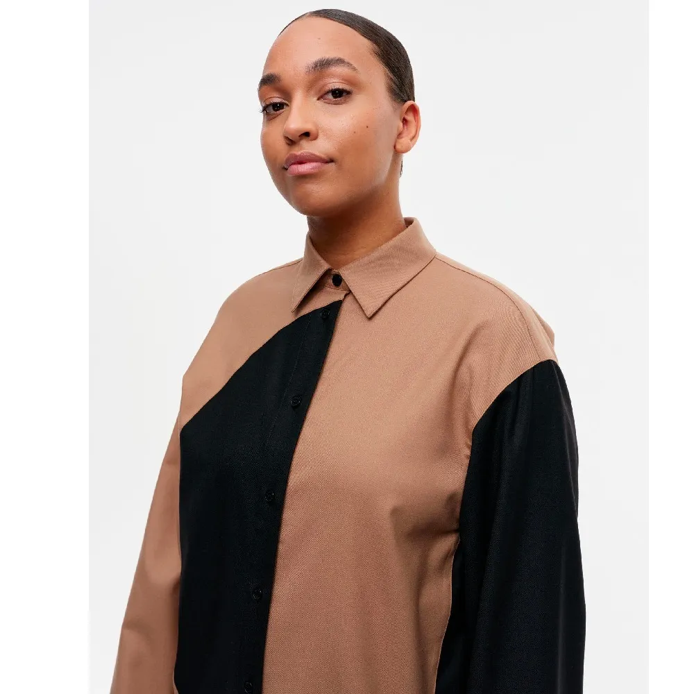 marimekko  |Casual Style Wool Long Sleeves Office Style Elegant Style