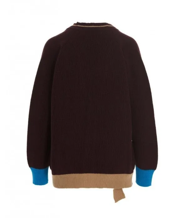 MARNI  |Wool Long Sleeves Plain Cotton Logo Cardigans