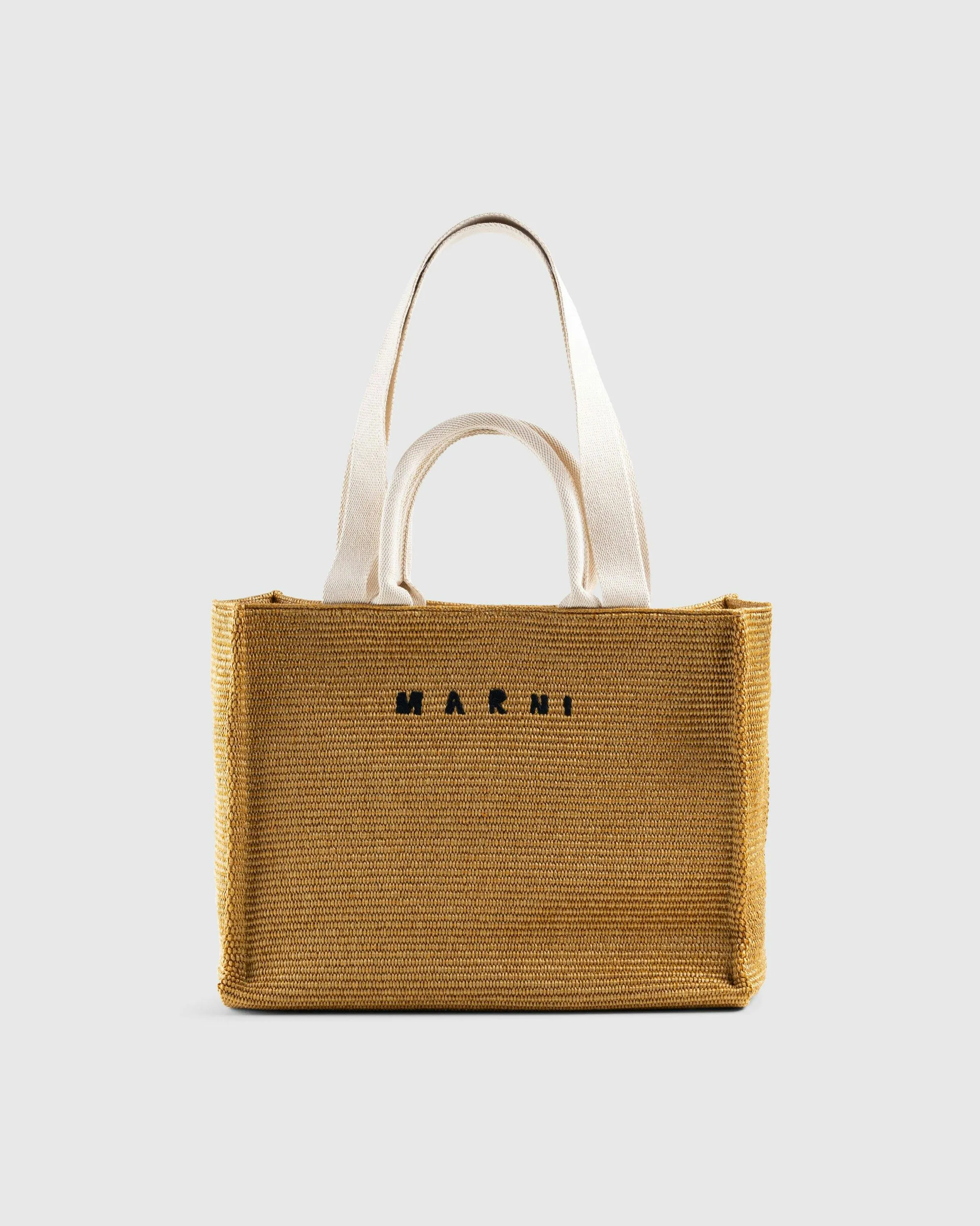 Marni – Large Raffia Tote Bag Raw Sienna/Natural | Highsnobiety Shop