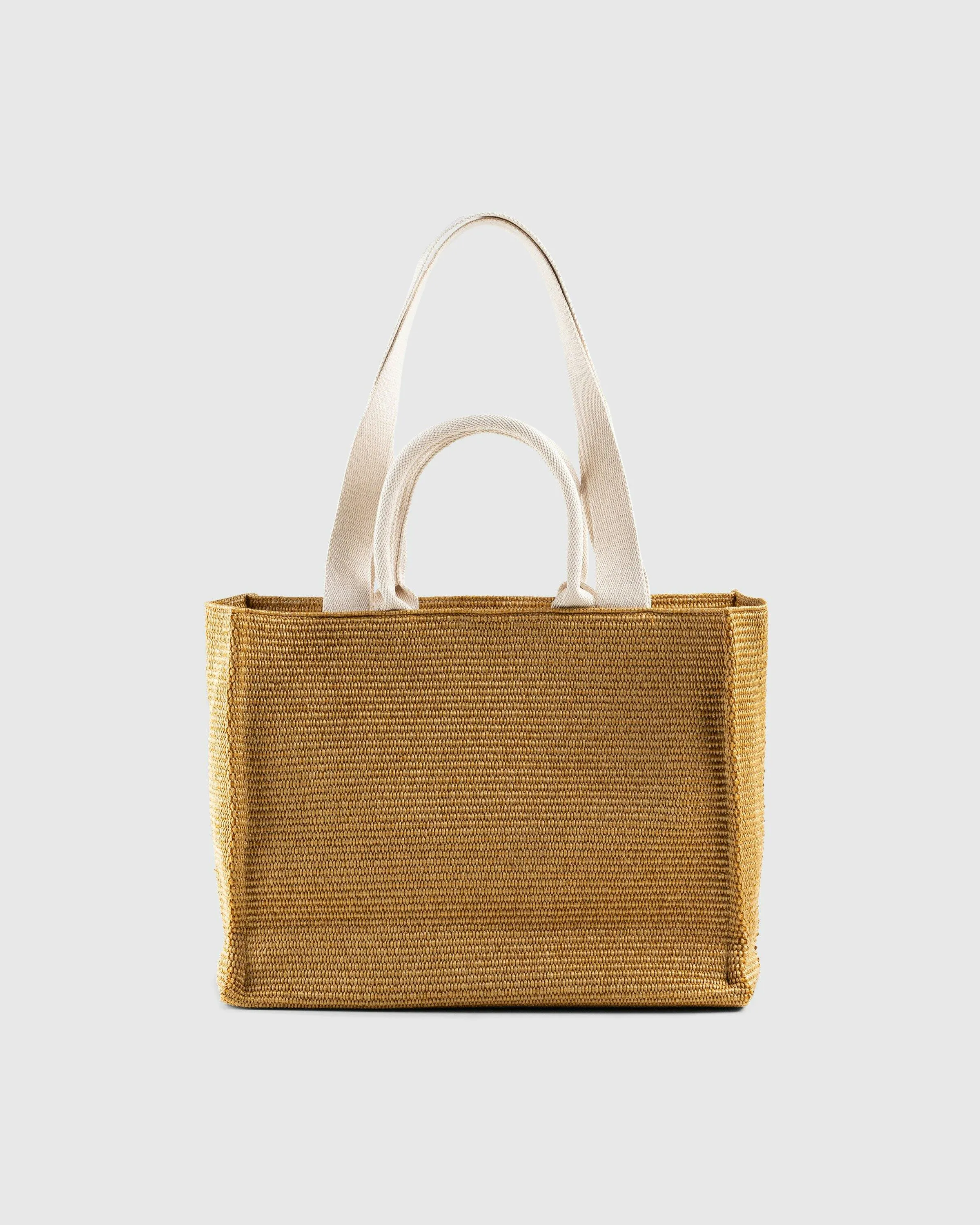 Marni – Large Raffia Tote Bag Raw Sienna/Natural | Highsnobiety Shop