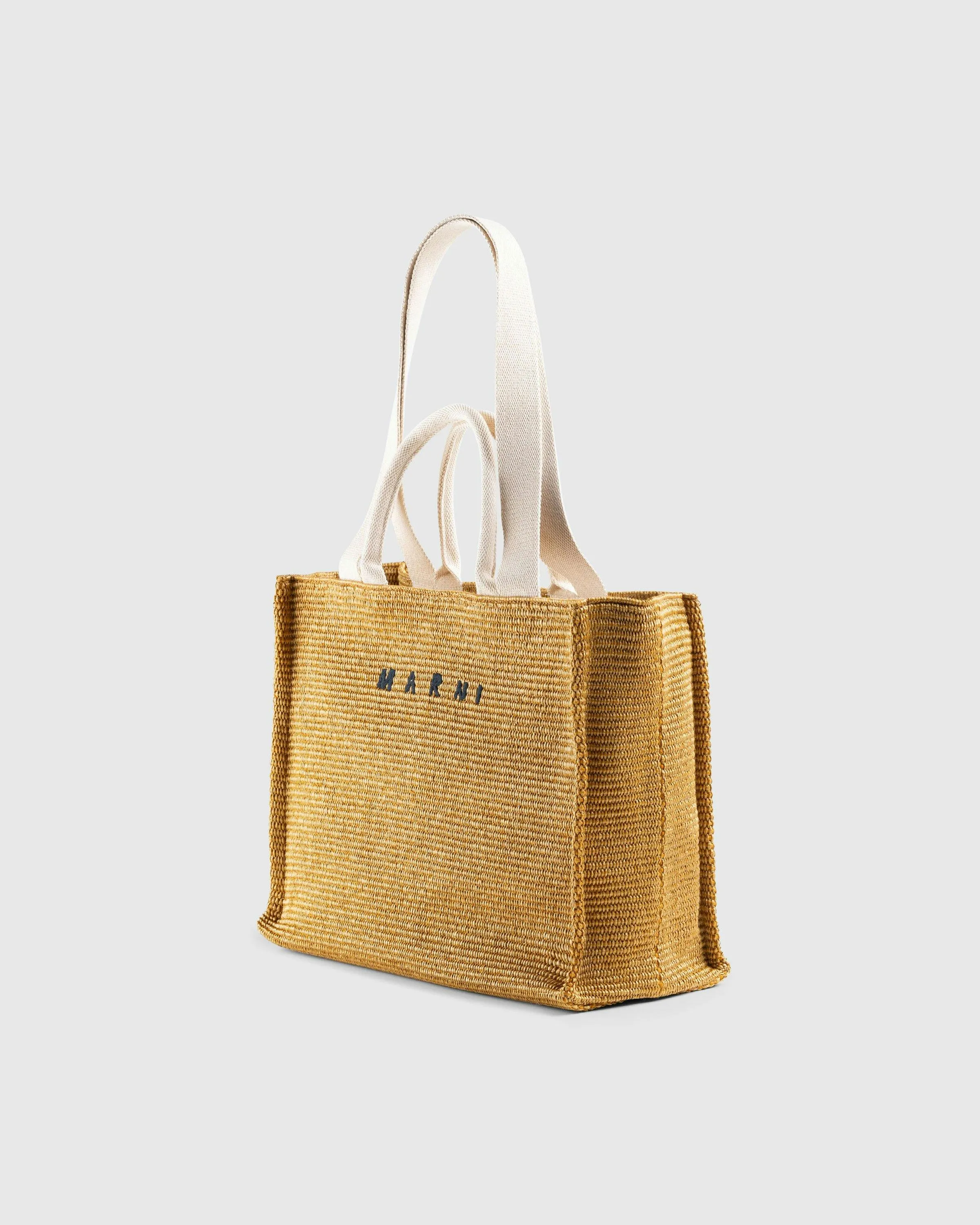 Marni – Large Raffia Tote Bag Raw Sienna/Natural | Highsnobiety Shop