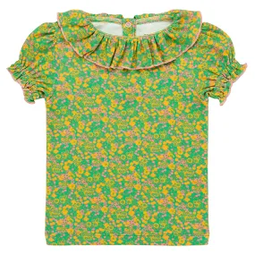 Misha & Puff Child Balloon Sleeve Paloma T-shirt Clover Tisbury Garden Green