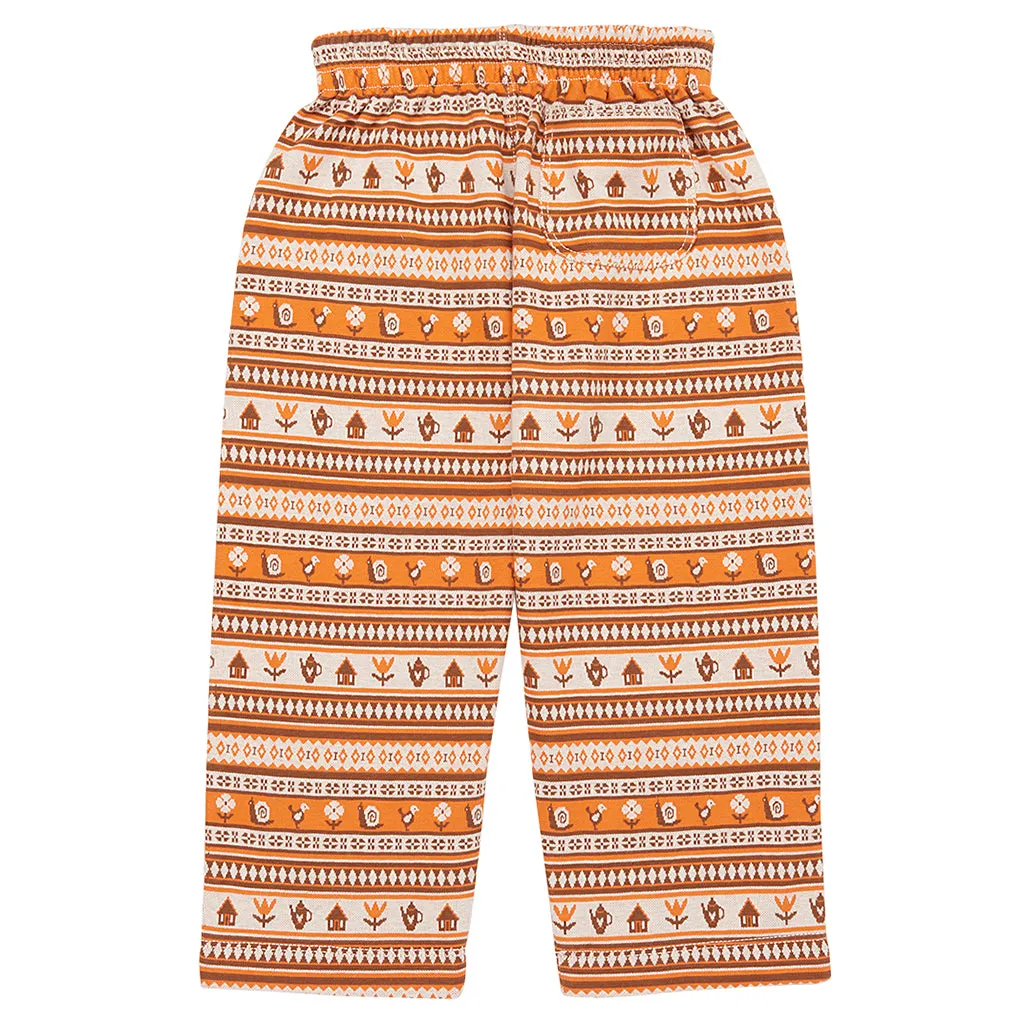 Misha & Puff Child Camp Pants Dacha Stripe Orange