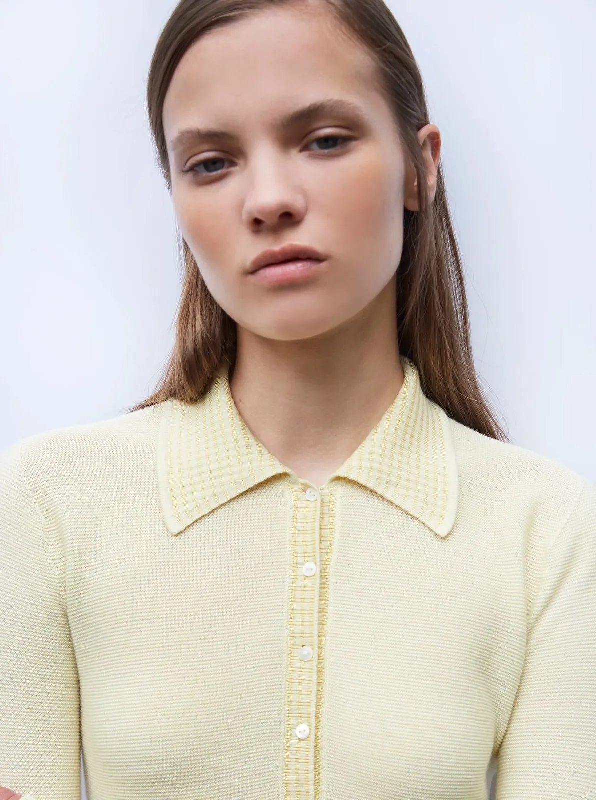 MOLLI - Adam Polo Pullover in Yellow