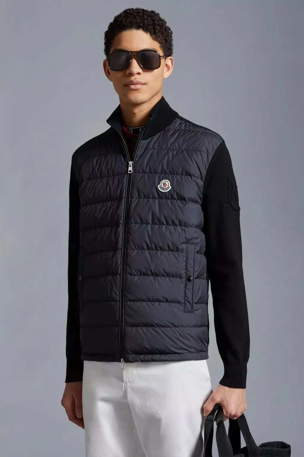 MONCLER  |Padded Cotton Zip-Up Cardigan