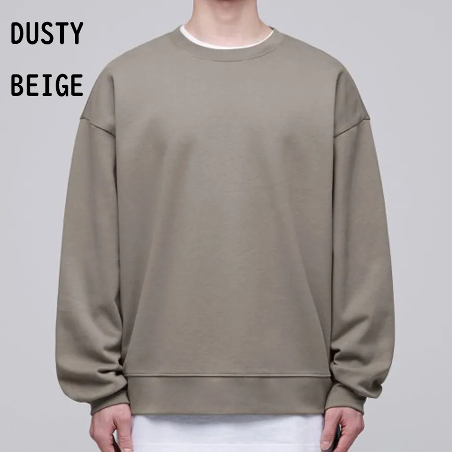 MUSINSA STANDARD  |Pullovers Street Style U-Neck Long Sleeves Plain Cotton