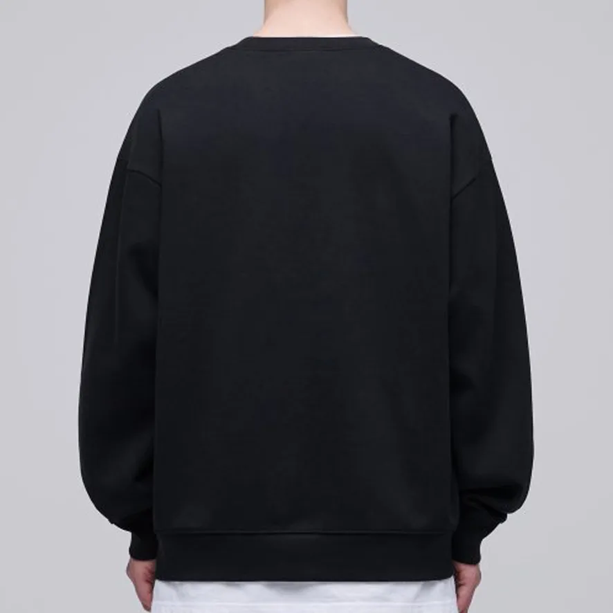 MUSINSA STANDARD  |Pullovers Street Style U-Neck Long Sleeves Plain Cotton