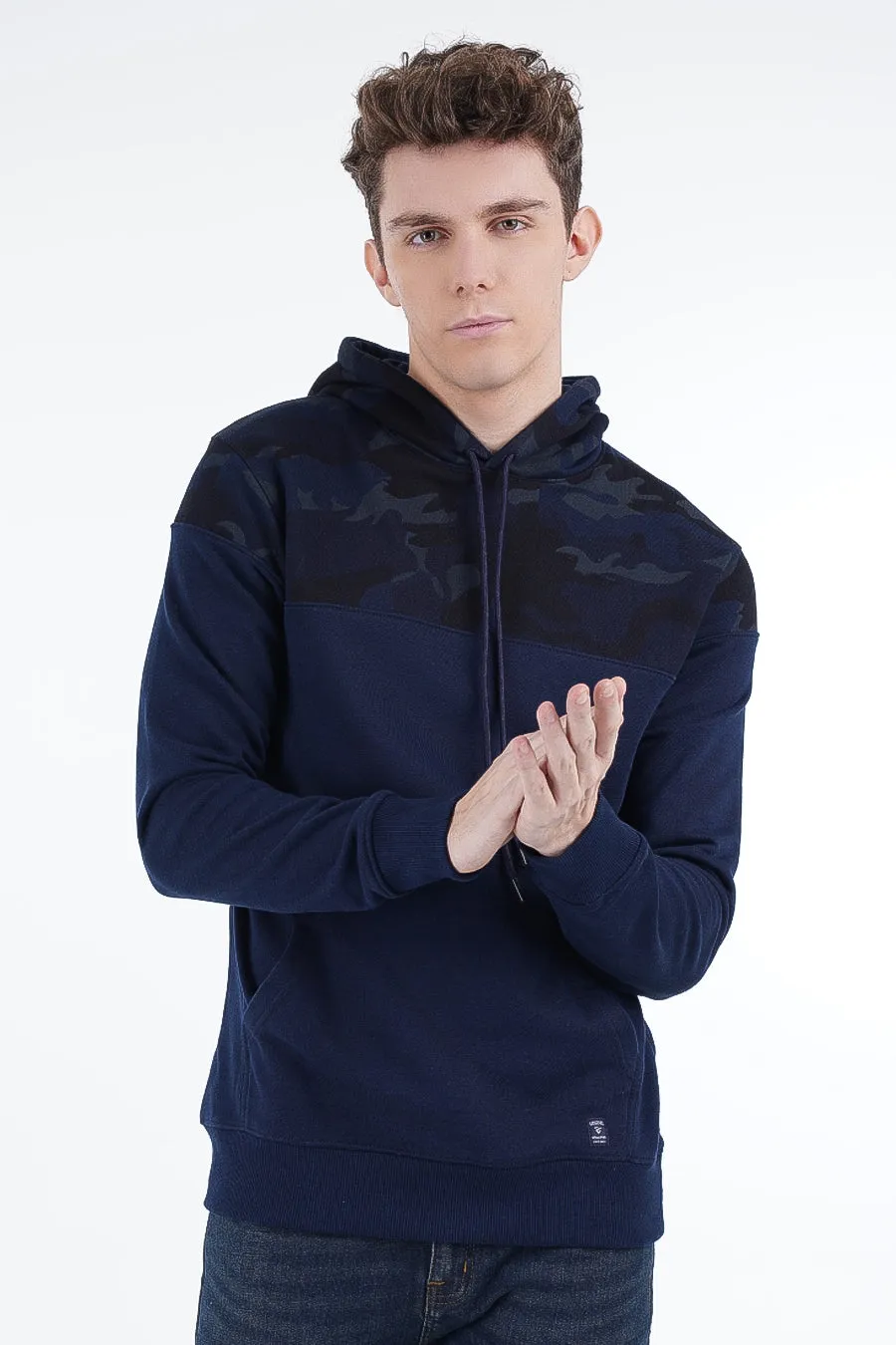 Navy Camo Hoodie