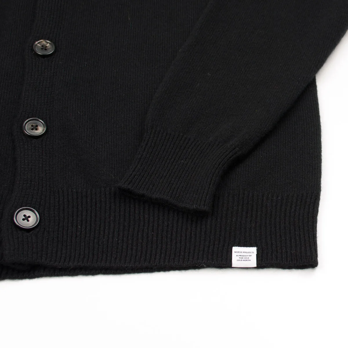 Norse Projects - Adam Lambswool Cardigan - Black