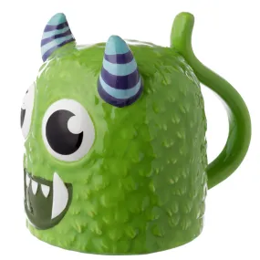 Novelty Upside Down Ceramic Mug - Green Monstarz Monster UMUG05