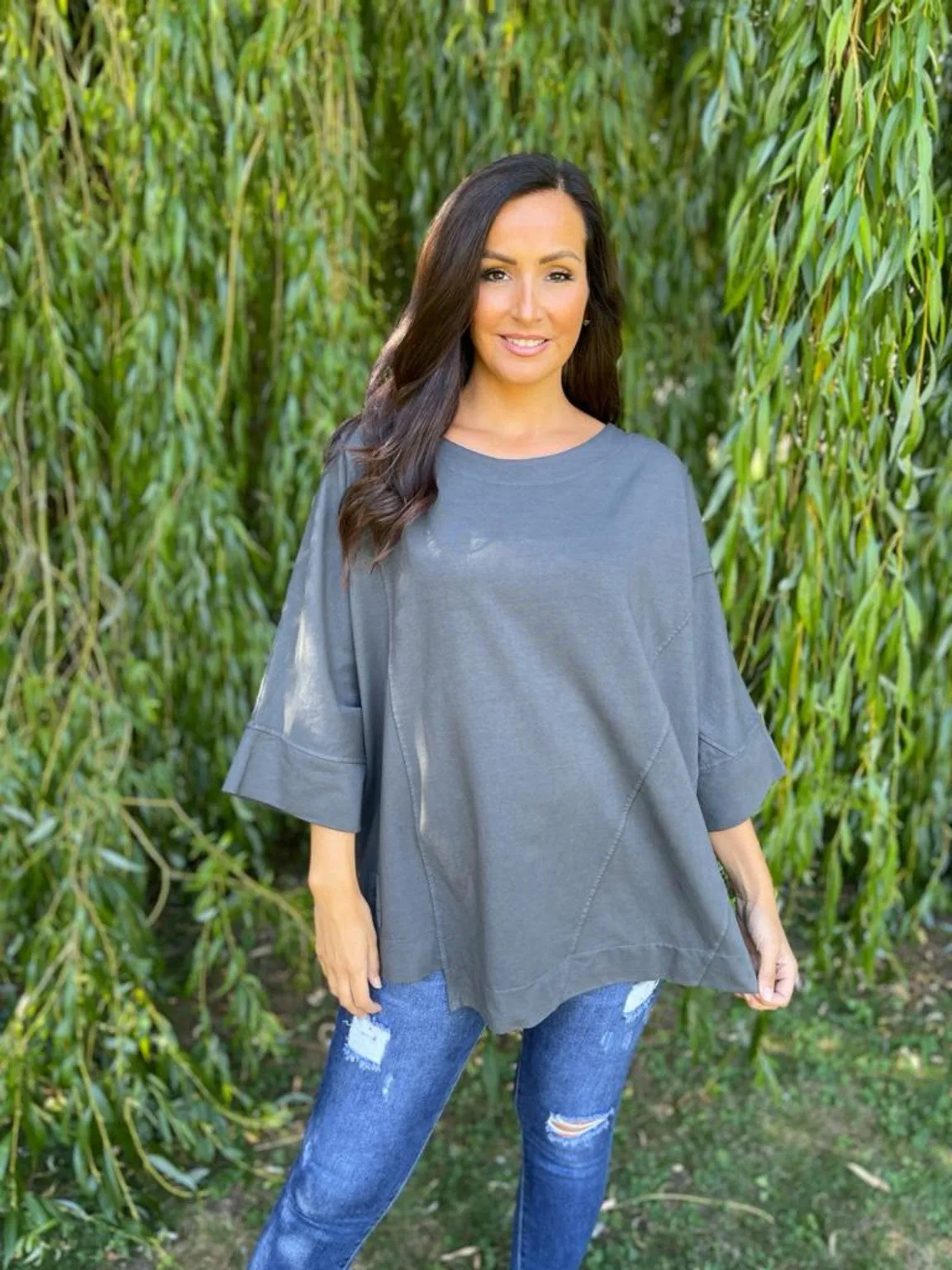 Oversized Basic Sweat Top Isla