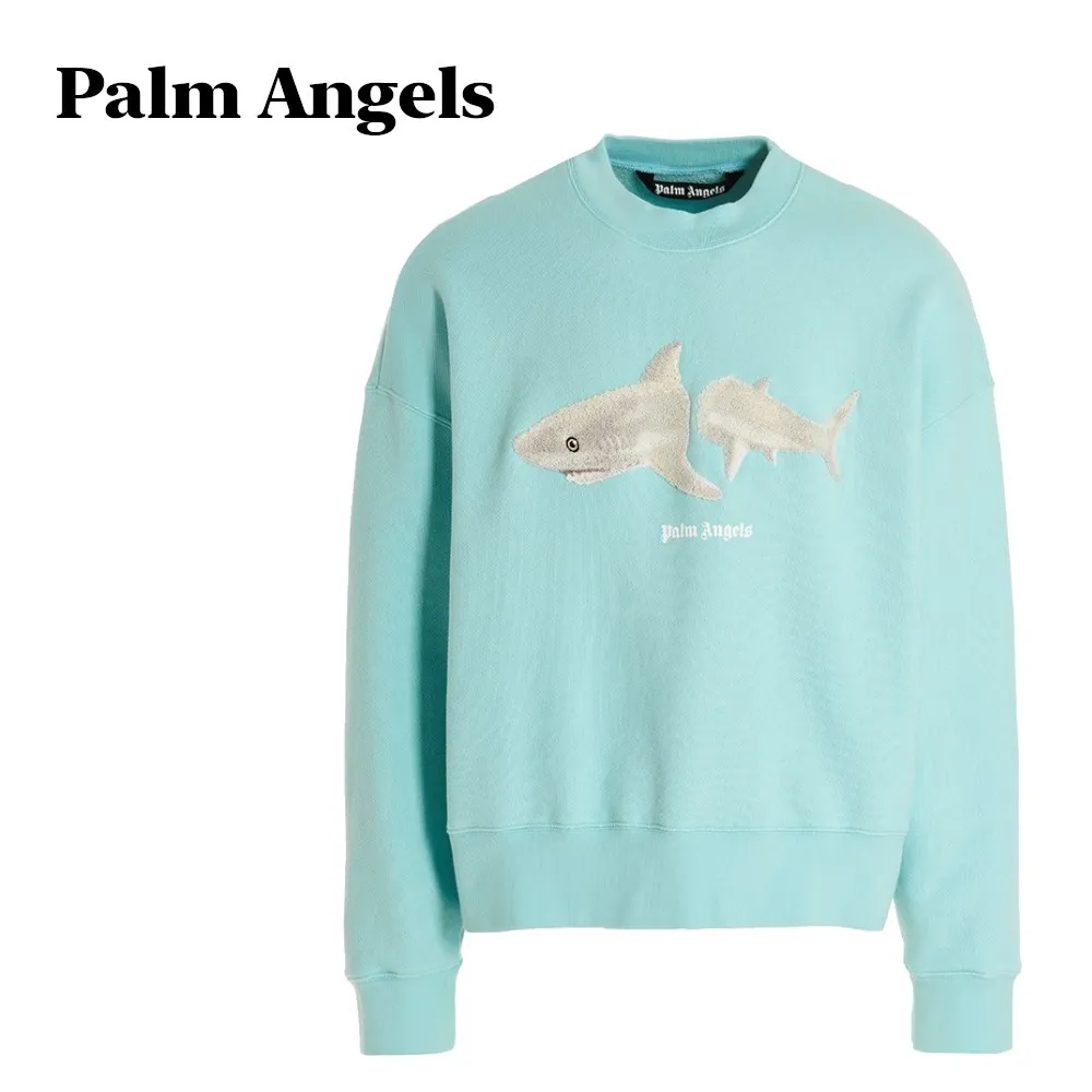 Palm Angels  |Crew Neck Pullovers Monogram Tropical Patterns