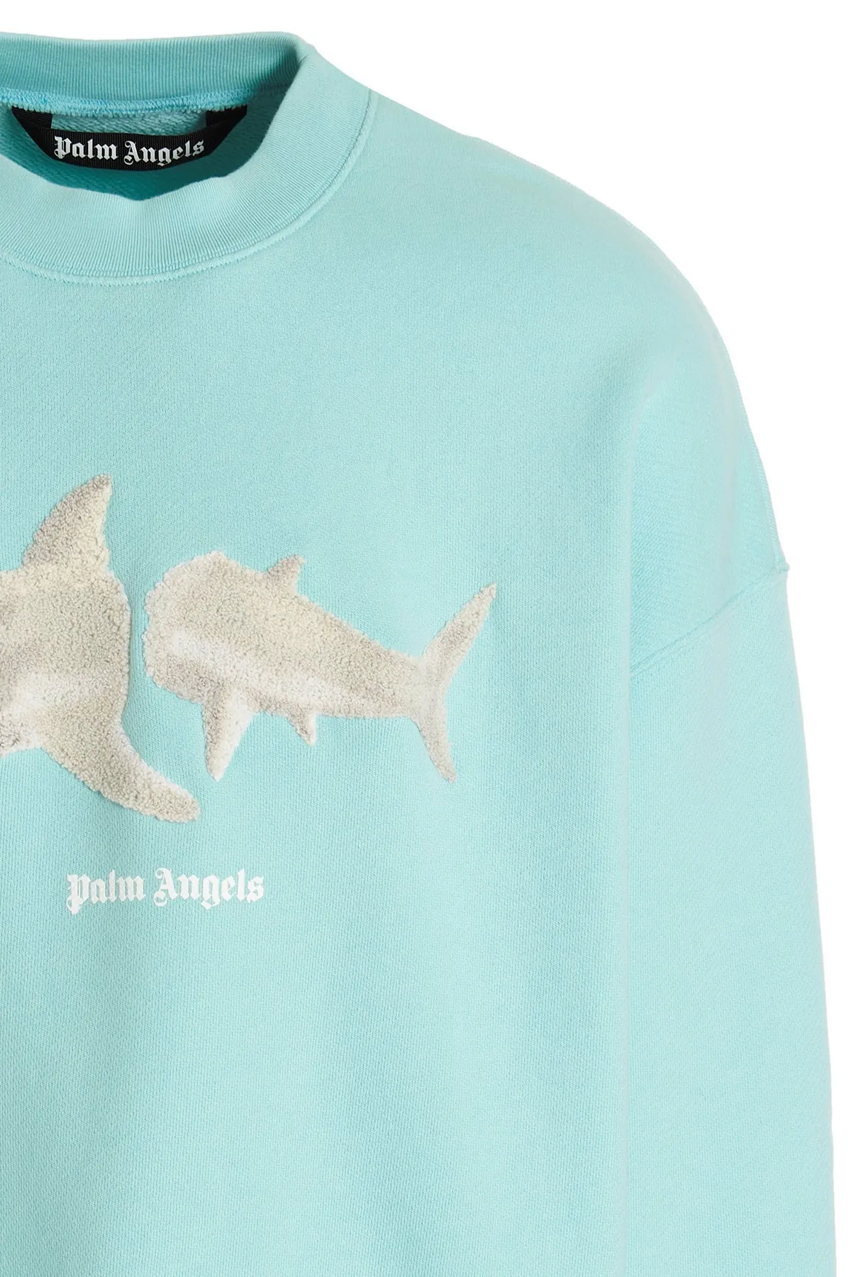 Palm Angels  |Crew Neck Pullovers Monogram Tropical Patterns