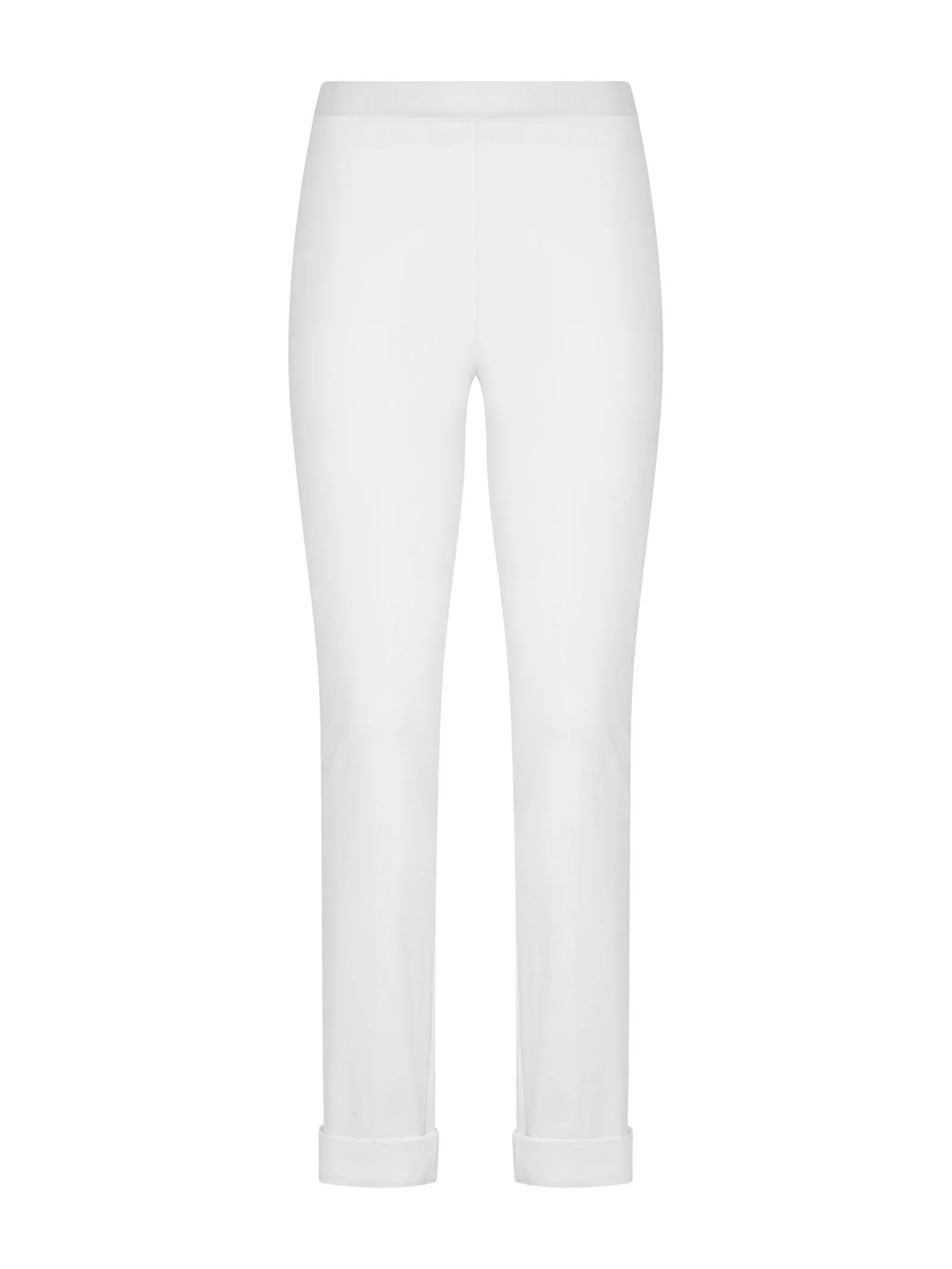 Pantalone a Sigaretta con tasche in Super Fresh - Bianco