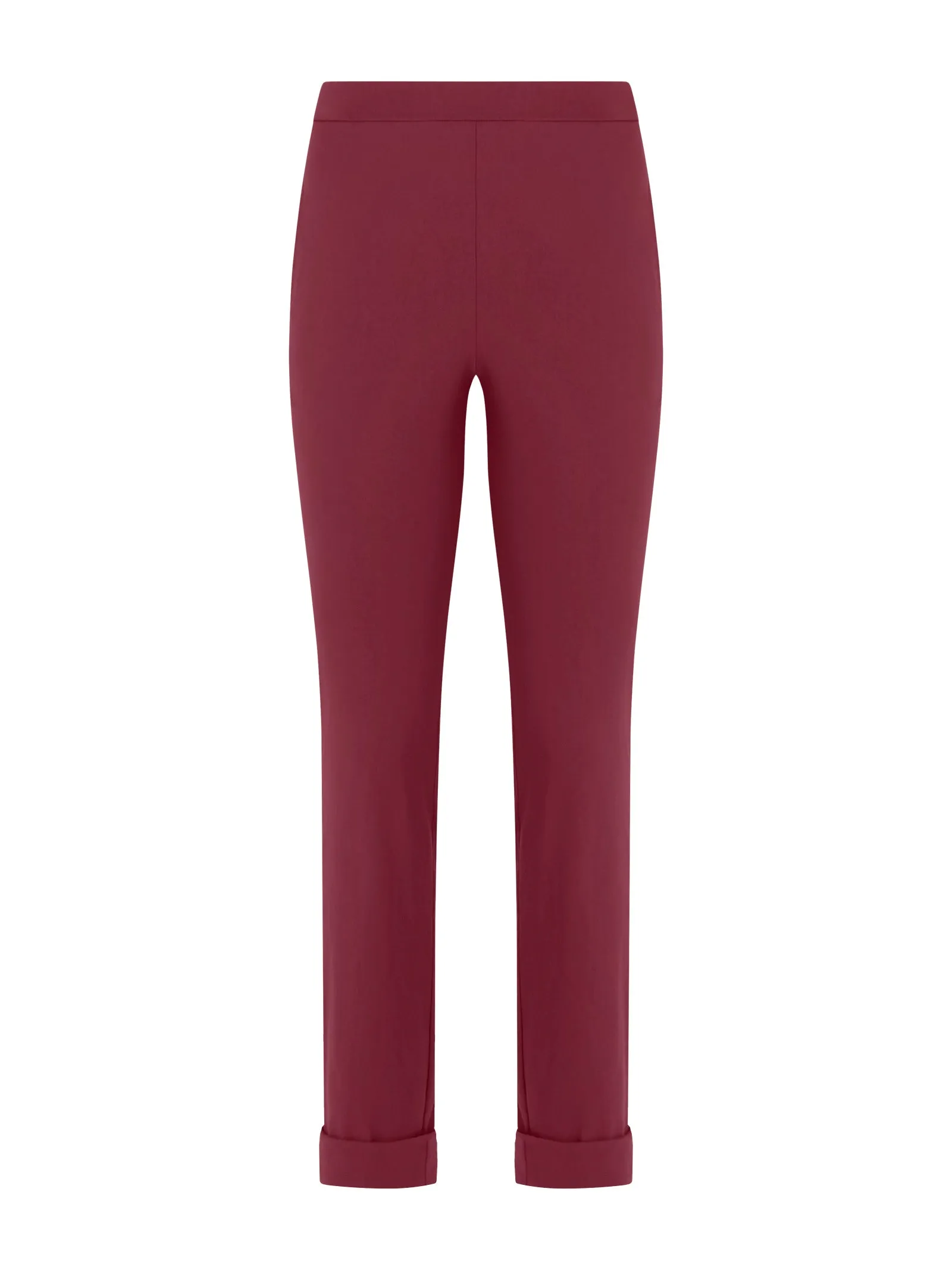 Pantalone a Sigaretta con tasche in Super Fresh - Tibetan Red