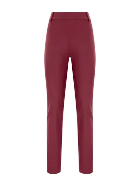 Pantalone a sigaretta in tessuto Compact - Tibetan Red