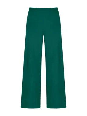 Pantalone ampio alla caviglia in Satin Power - Aventurine