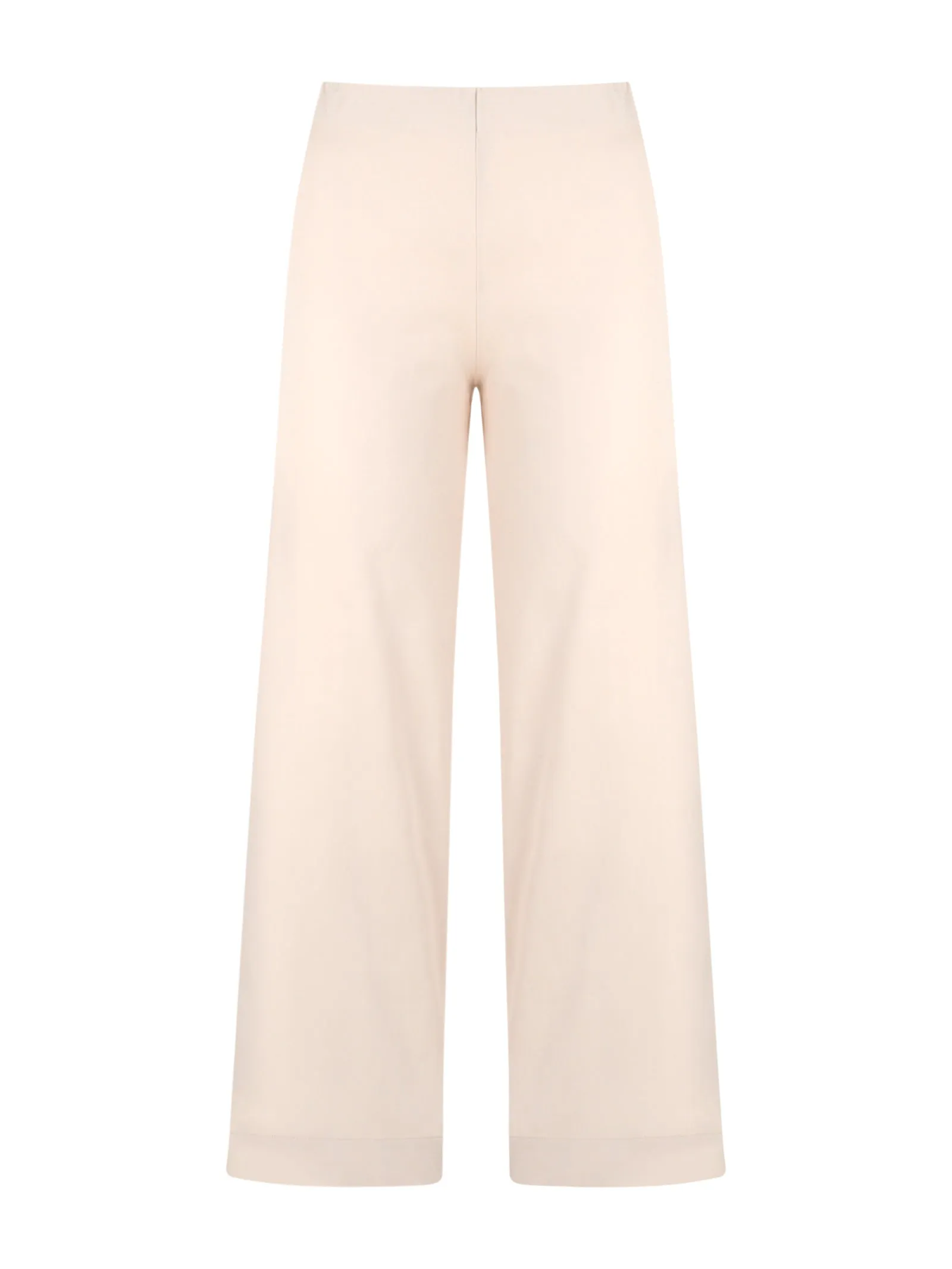 Pantalone ampio alla caviglia in Satin Power - Champignon