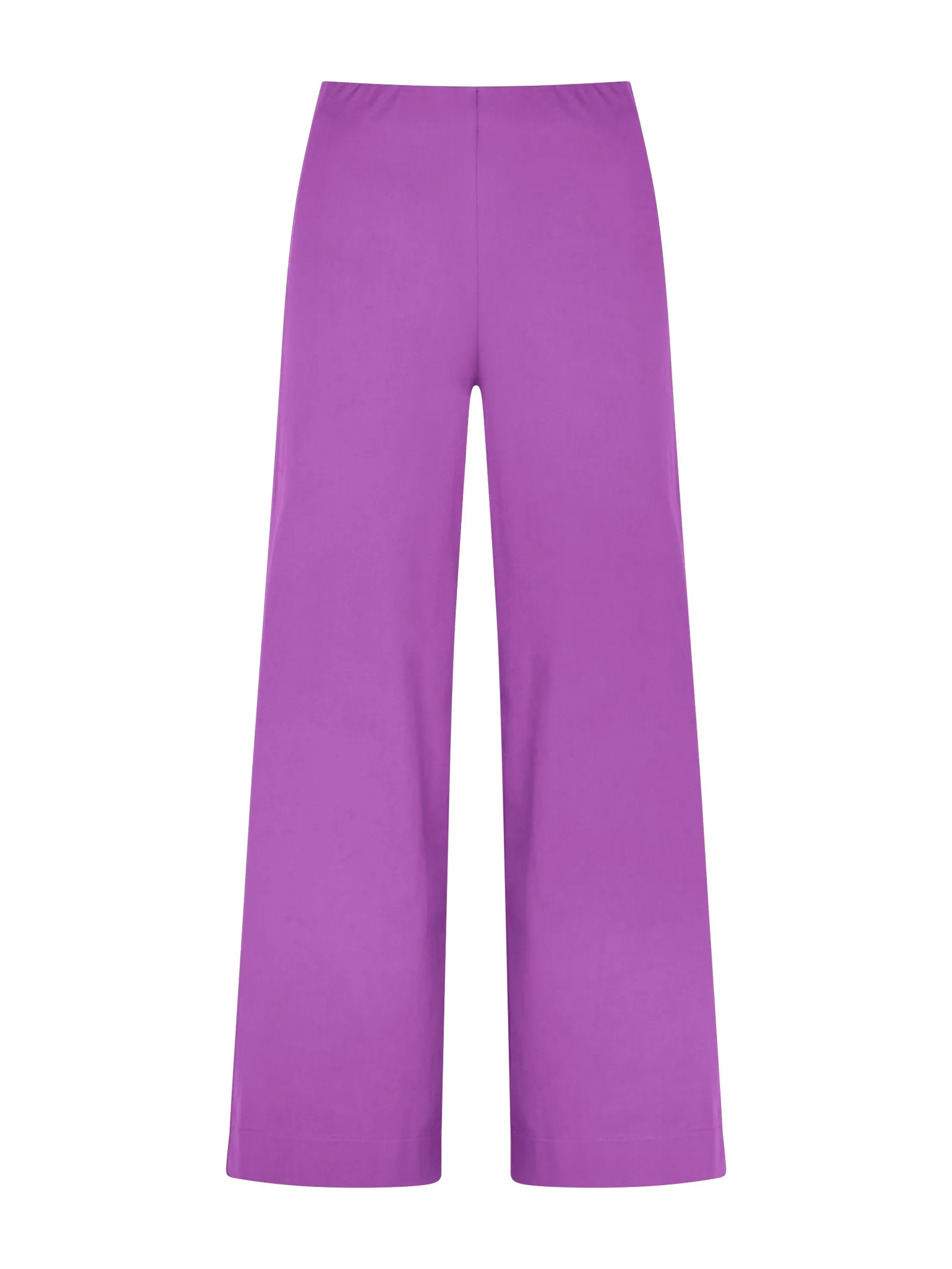 Pantalone ampio alla caviglia in Satin Power - Dewberry