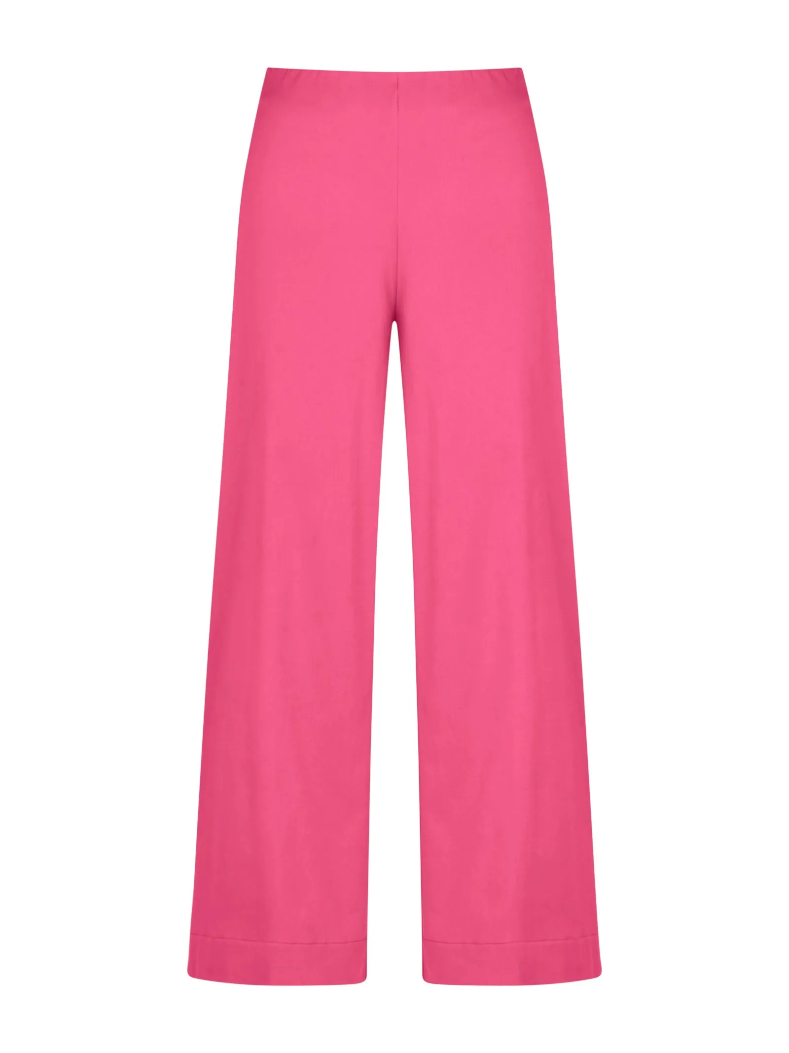 Pantalone ampio alla caviglia in Satin Power - Hot Pink