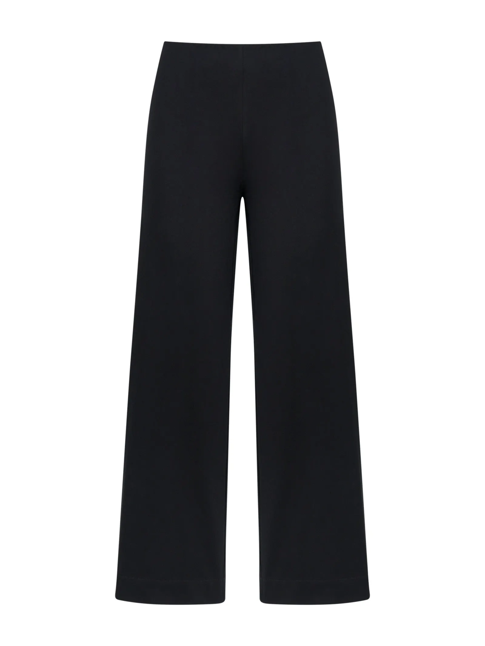 Pantalone ampio alla caviglia in Satin Power - Nero