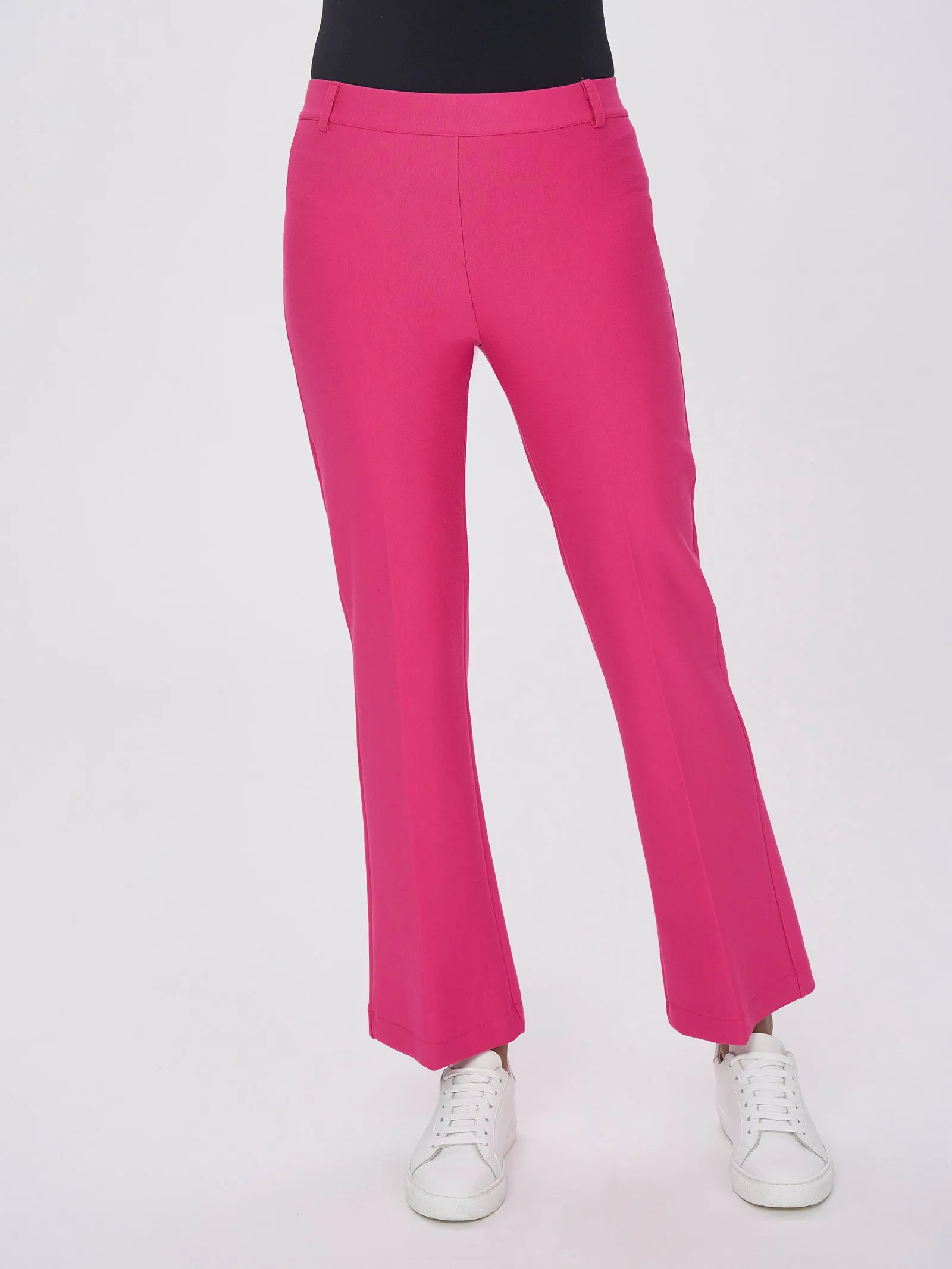 Pantalone flare in tessuto Compact - Fuchsia Purple