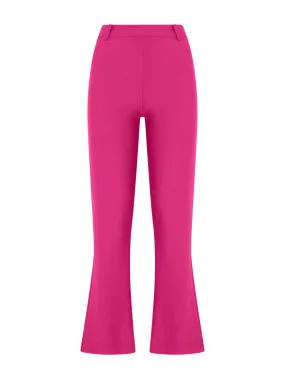 Pantalone flare in tessuto Compact - Fuchsia Purple