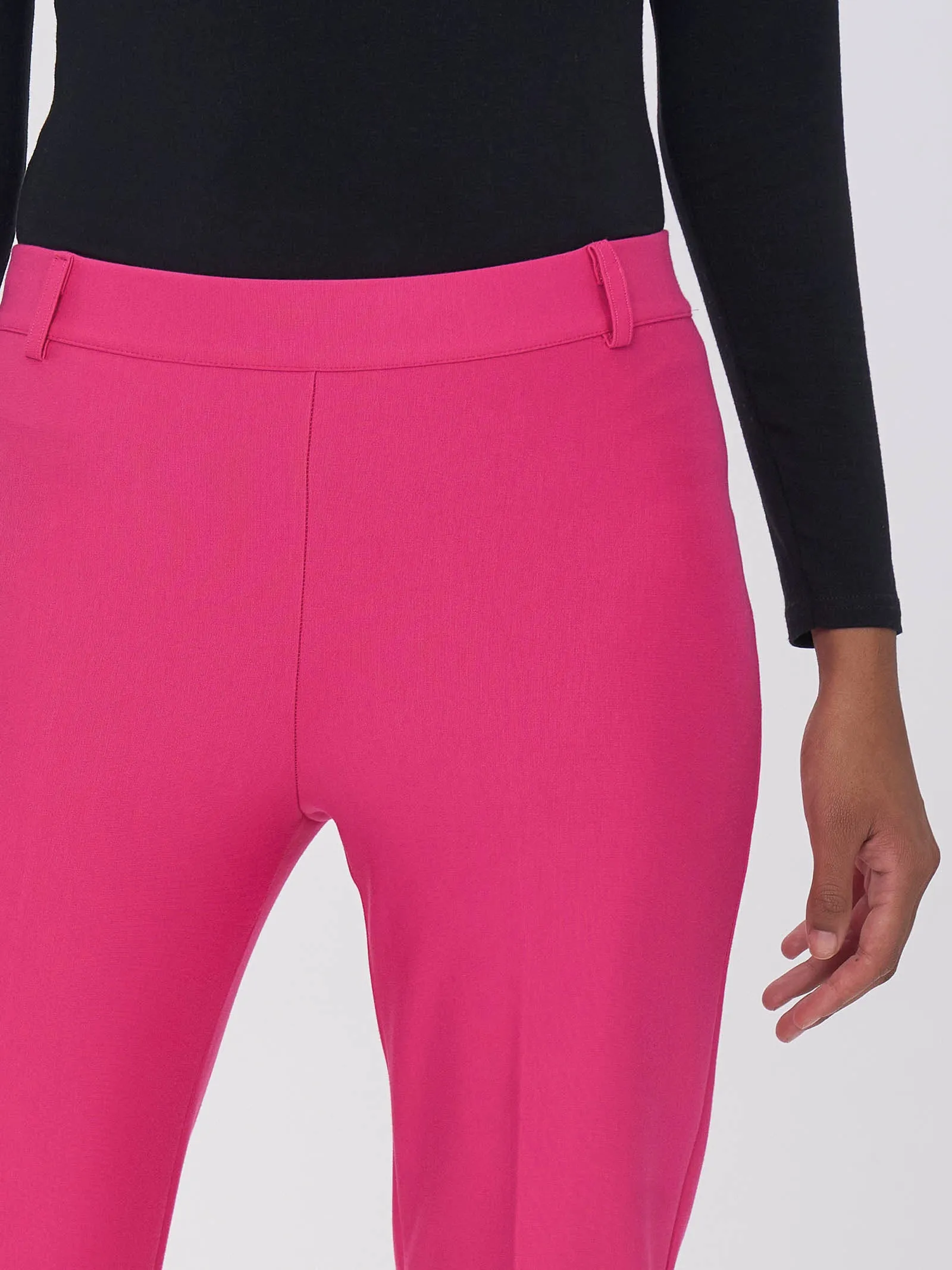 Pantalone flare in tessuto Compact - Fuchsia Purple