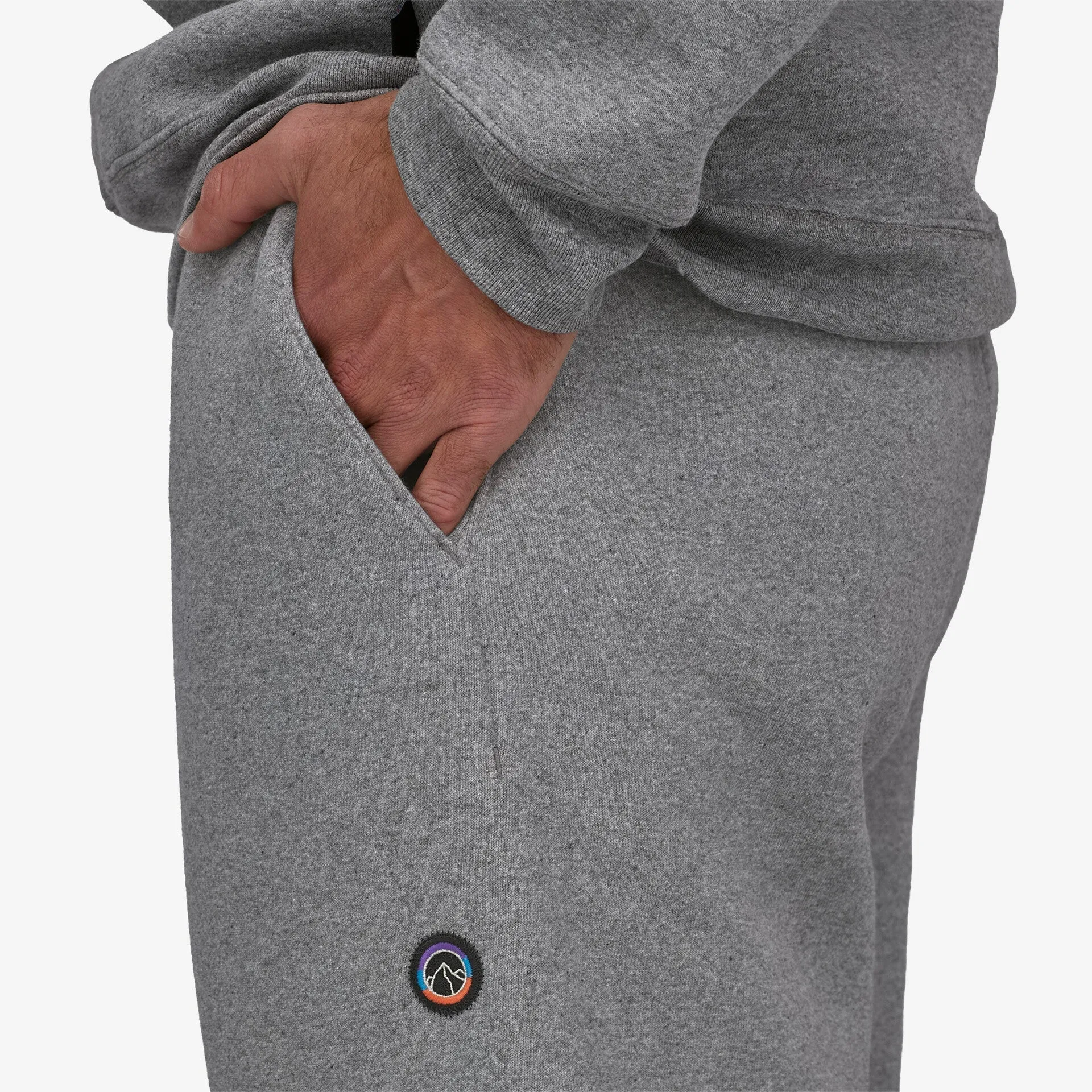 Patagonia Fitz Roy Icon Uprisal Sweatpants - Gravel Heather