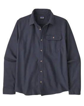 Patagonia Long Sleeved Cotton In Conversion Lightweight Fjord Flannel Shirt - Smolder Blue