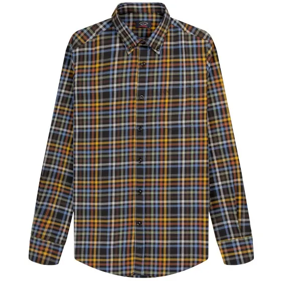 Paul & Shark J Fit Check Button Down Shirt Multi