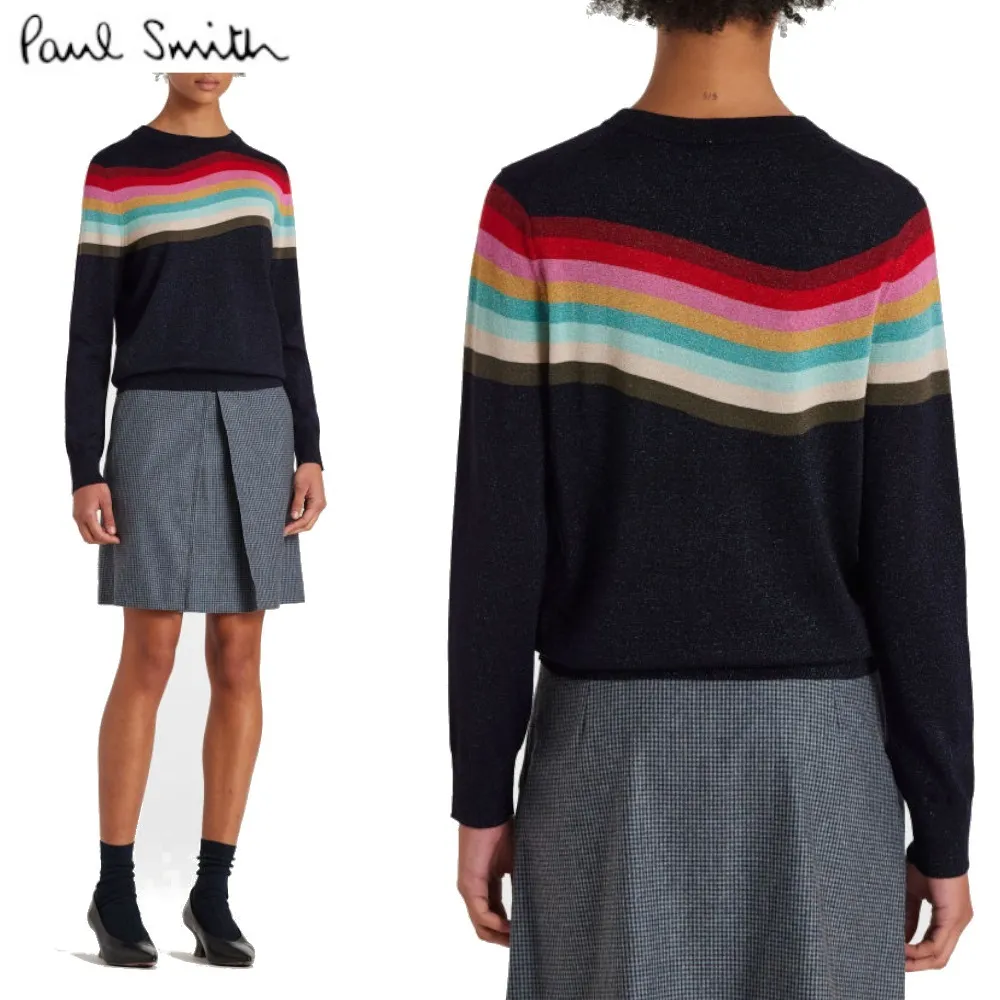 Paul Smith  |Crew Neck Casual Style Unisex Wool Blended Fabrics