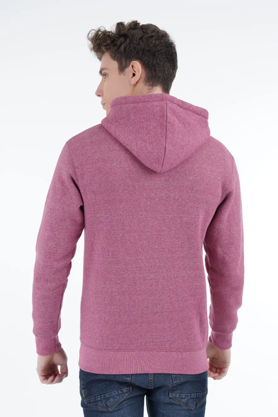 Pink Mélange Hoodie